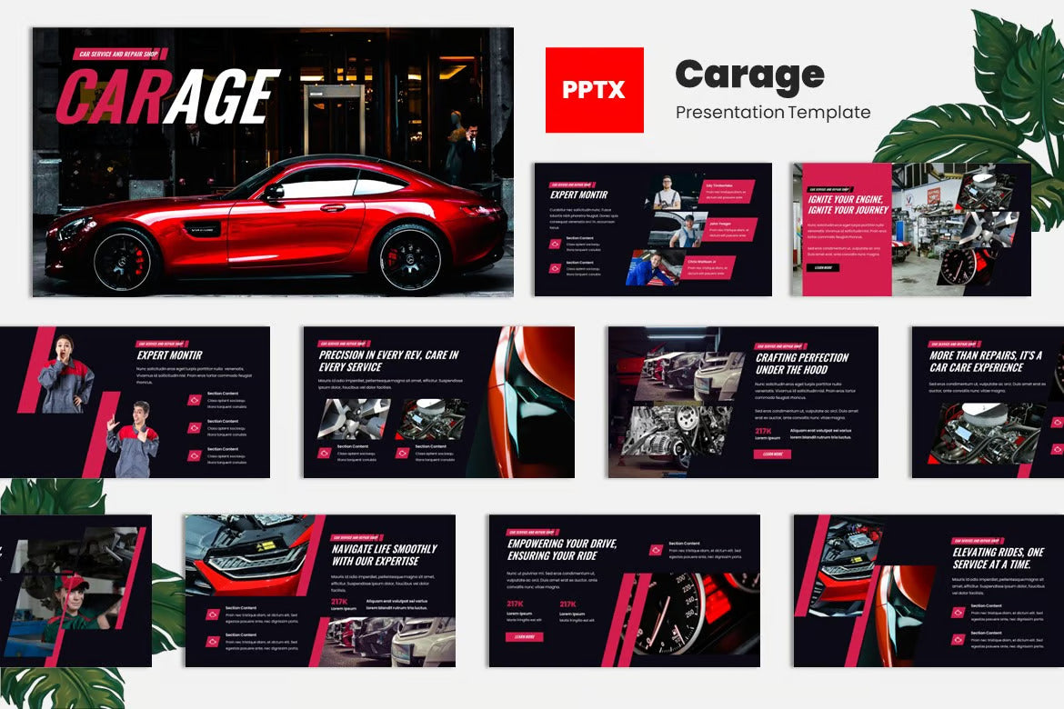 Carage - Cars Service and Repair Shop Powerpoint