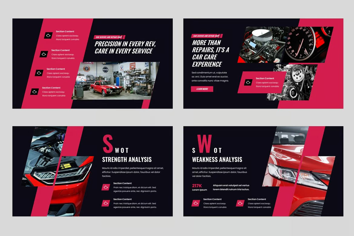 Carage - Cars Service and Repair Shop Powerpoint